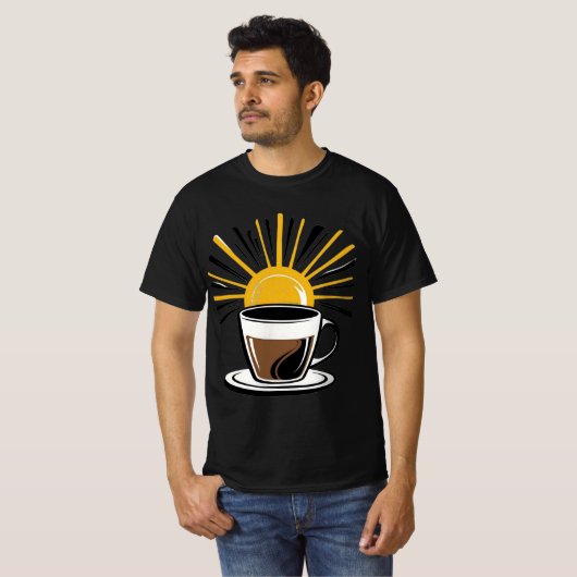 T - Shirt "Liquid Sunshine": Artistic Morning Ener (Vorne ganz)