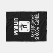 T-Shirt Lithium-Elemente für das Bewusstsein für p Fleecedecke (Vorderseite (Horizontal))