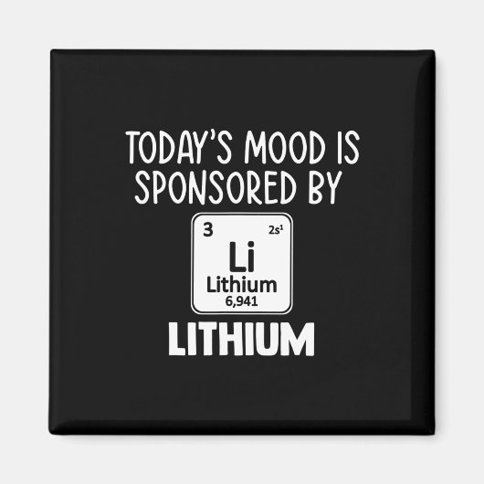 T-Shirt Lithium-Elemente für das Bewusstsein für p Magnet (Vorne)