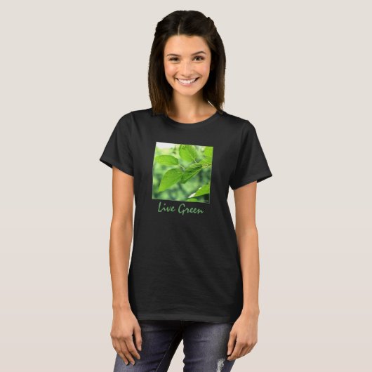 T - Shirt "Live Green" Ladys (Vorne ganz)