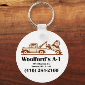 T - Shirt-Logo mit Adresse Schlüsselanhänger (Vorderseite)