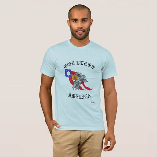 T - Shirt : Los, Amerika segne (Vorne ganz)