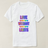 T-Shirt love without limits. Valentines day 💕 (Design vorne)