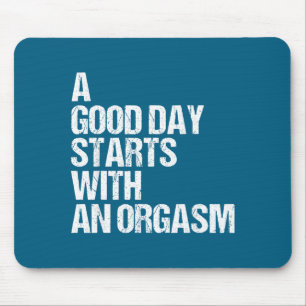 T-Shirt Lustig Erwachsenen Humor Morgen Phrase Zit Mousepad