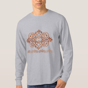 T-Shirt Luxus Bronze Barock Motiv Herren T-Shirt
