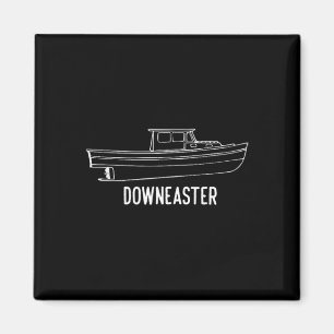 T-Shirt Maine State Downeaster-Hummerfischerboot Magnet