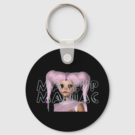 T-SHIRT Makeup Maniac Schlüsselanhänger (Vorderseite)
