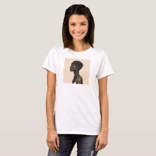 T-shirt Malerei Profilfrau