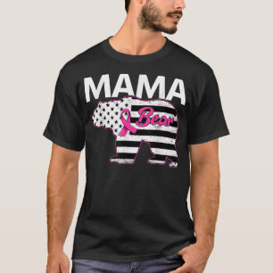 T-Shirt Mama Bear Breast Cancer Awaren