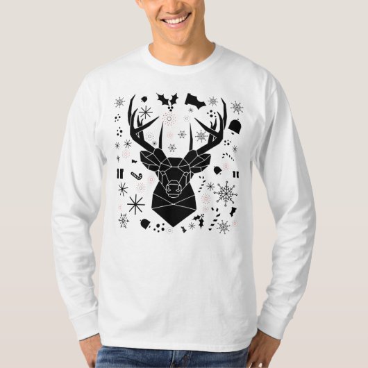 T-shirt manches longues pour hommes pour noël (Vorderseite)