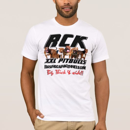 T-SHIRT MANN-' S XXL PITBULL, RCK PITBULLS (Vorderseite)