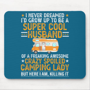 T-Shirt Männer Camping Valentinstag Camping Eheman Mousepad