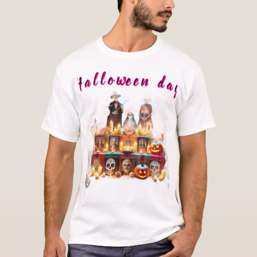 T-Shirt Männer Halloween-Party  (Vorderseite)