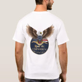 T - Shirt - Männer mit kleinem Vorder- und Rückenl (Rückseite)