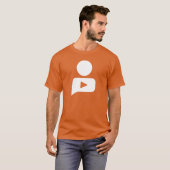 T - Shirt - Männer: Orange mit großem SV-Symbol (Vorne ganz)