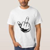 T - Shirt männlicher Mittelfinger für Männer (Vorderseite)