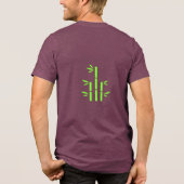 T-Shirt(Maroon Vivid) Tri-Blend Shirt (Rückseite)