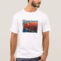 T - Shirt Massachusetts (Moosbeere)