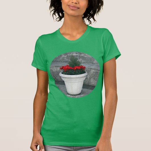 T - Shirt "May Christmas Bloom" (Vorderseite)