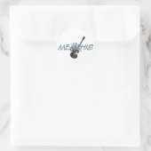T-SHIRT Memphis Runder Aufkleber (Tasche)