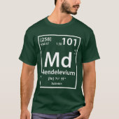 T - Shirt Mendelevium-Element (weiß) (Vorderseite)