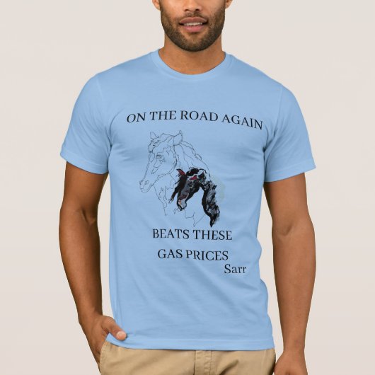 T - Shirt MENS / BYS : WIEDER AUF DER STRASSE (Vorderseite)