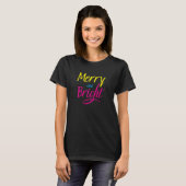 T-shirt : Merry and Bright (black) (Vorne ganz)
