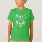 T-Shirt : Merry and Bright (green) (Vorderseite)