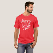 T-Shirt : Merry and Bright (red) (Vorne ganz)