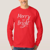 T-Shirt : Merry and Bright (red cardinal) (Vorderseite)