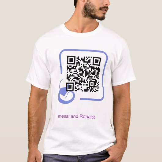 T - Shirt messi und Ronaldo print (Vorderseite)