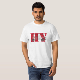 T-shirt met Citroën HY bus rood tekst