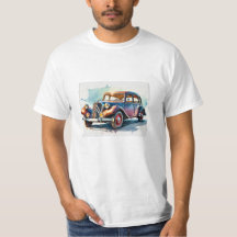 t-shirt met oldtimer