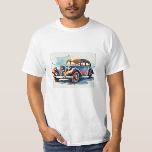 t-shirt met oldtimer (Vorderseite)