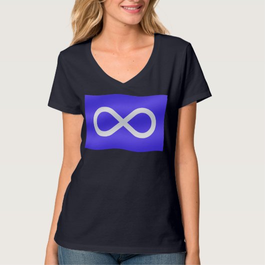 T - Shirt Metis Flag Shirt der ersten Generation v (Vorderseite)