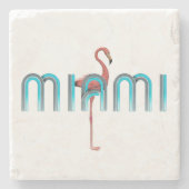 T-SHIRT Miami Steinuntersetzer (Vorderseite)