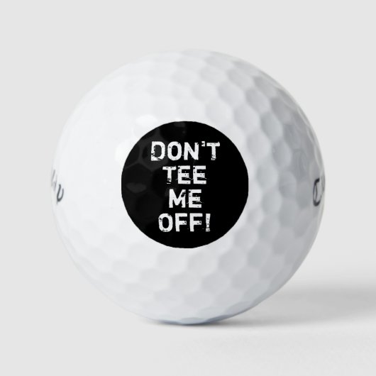 T-Shirt mich nicht ab! Funny Golf Spaß Typografy Golfball (Vorderseite)