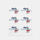 T-SHIRT Michigan Fleecedecke (Vorderseite)