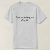 T - Shirt Minimalistischer Text | Funny Quote Shir (Design vorne)