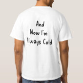 T-Shirt mit altem Text (Rückseite)