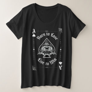 T-Shirt mit Ass-of-Spades-Spielkarte
