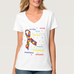 T-Shirt mit Autism Awareness-Punkten