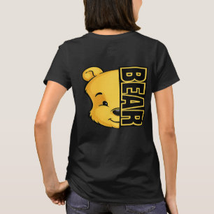 T-Shirt mit Bär-Rückenprint für Damen