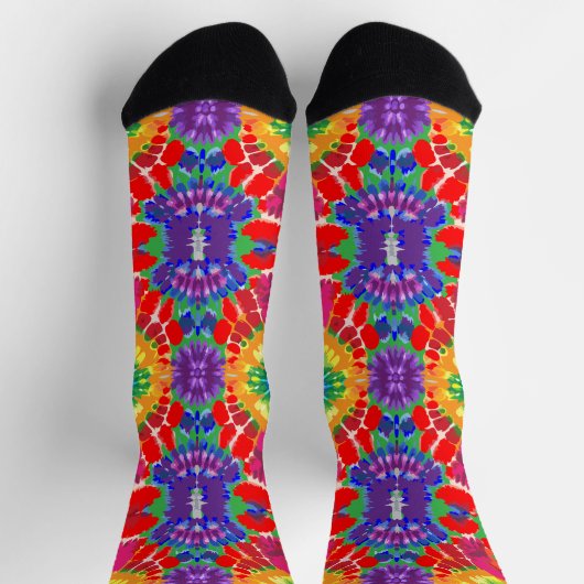 T-Shirt mit Batikmuster Socken (Oben)