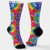 T-Shirt mit Batikmuster Socken (Gewinkelt)