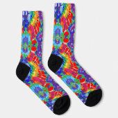 T-Shirt mit Batikmuster Socken (Rechts)