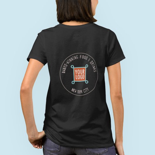 T - Shirt mit benutzerdefiniertem Logo auf der Rüc