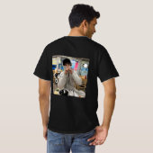 T - Shirt mit benutzerdefinierter Kennung und Ihr (Schwarz voll)