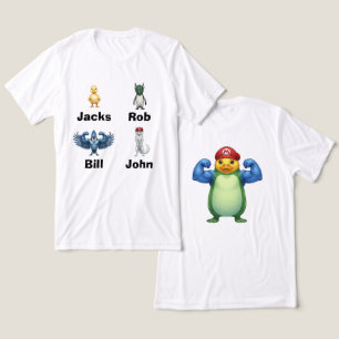 T-Shirt mit besten Freunden-Vogel-Charakteren Tri-Blend Shirt