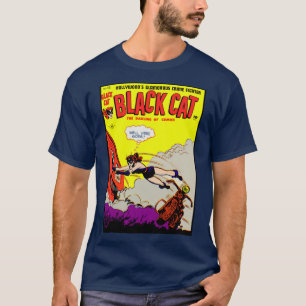 T-Shirt mit Black Cat Comic aus den 1940ern